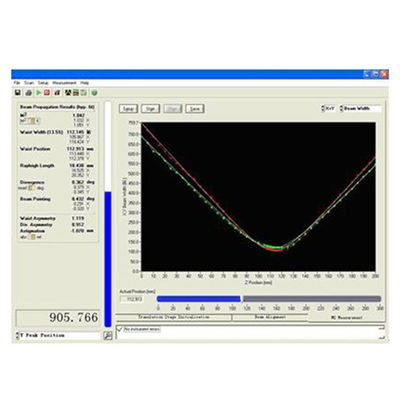 400nm - 1100nm 파장 레이저 기기 M2 미터/M2 인자 측정 시스템